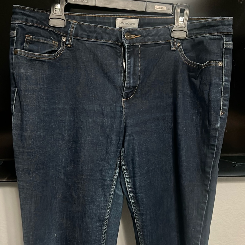 Blue skinny jeans